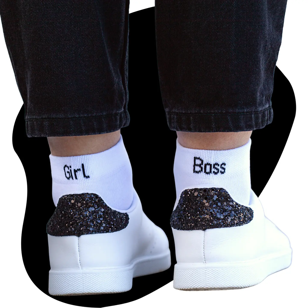 Chaussettes dépareillées Girl boss