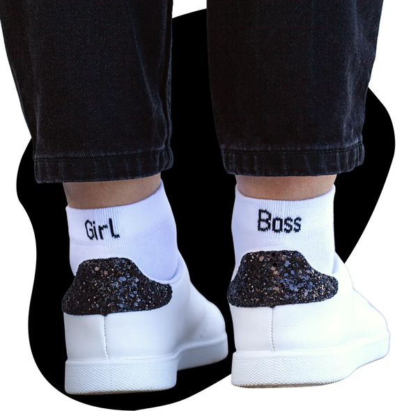 Chaussettes dépareillées Girl boss