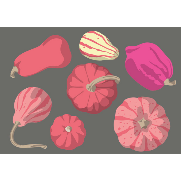 Carte postale Citrouilles