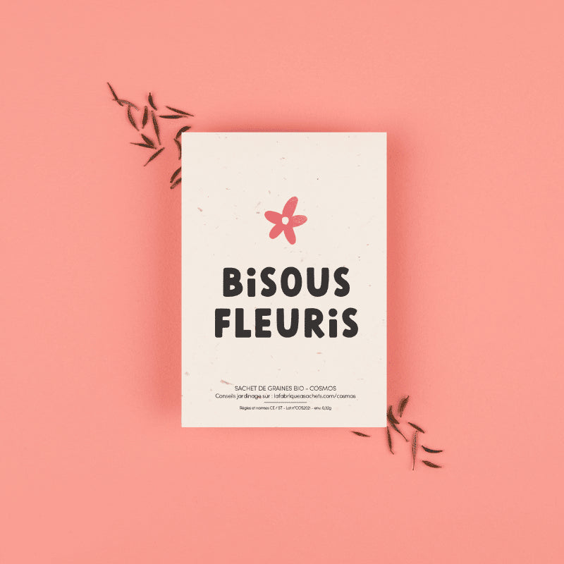 Sachet de graines - Bisous fleuris