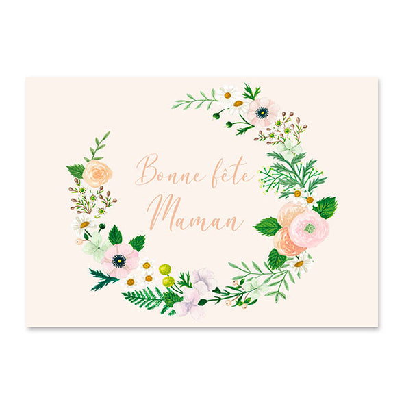 Carte postale "Bonne fête Maman"