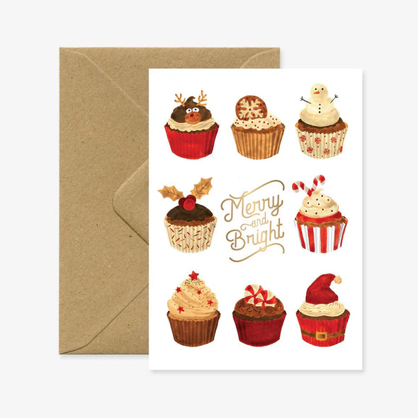 Carte Cupcakes de Noël