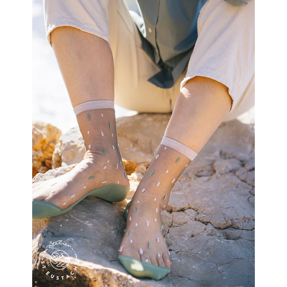 Chaussettes transparentes Giboulées Champagne