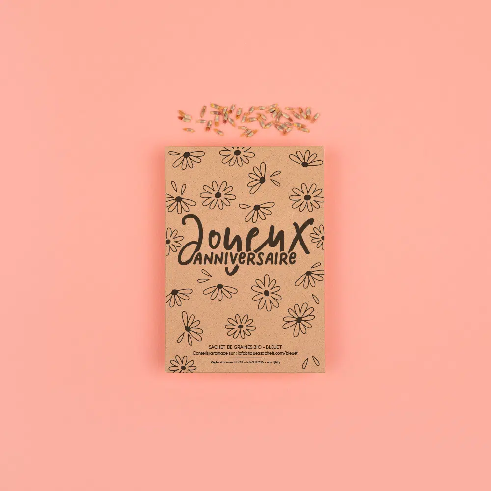 Sachet de graines - Joyeux Anniversaire