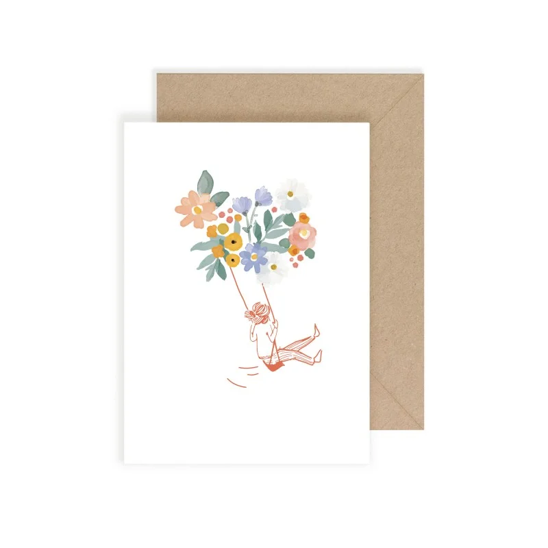 Carte Fleurs Bonheur