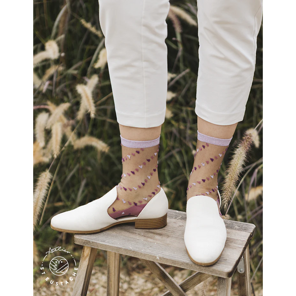 Chaussettes transparentes Telhas Pink