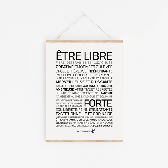 Affiche A3 - Etre libre