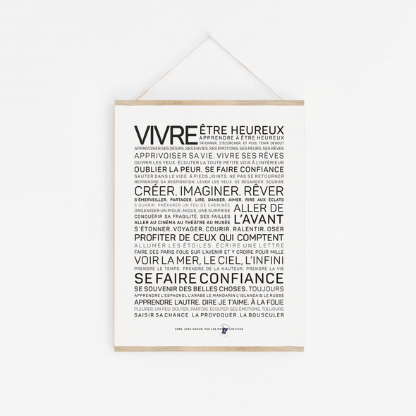 Affiche A3 - Vivre