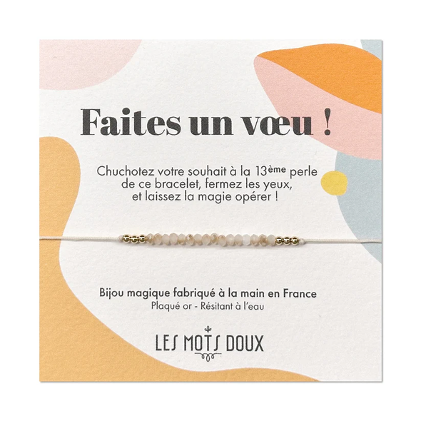 Bracelet Faites un voeu - Champagne