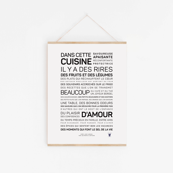 Affiche A4 - Dans cette cuisine