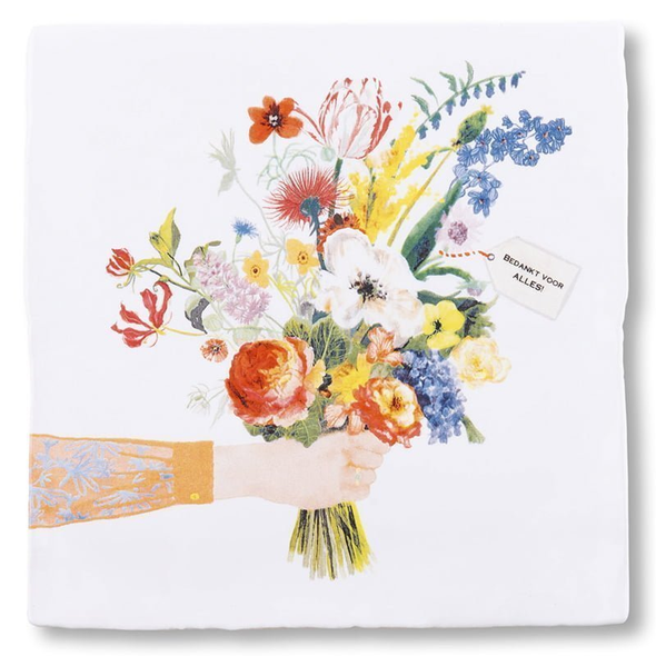Carreau de céramique - Flowers say it all