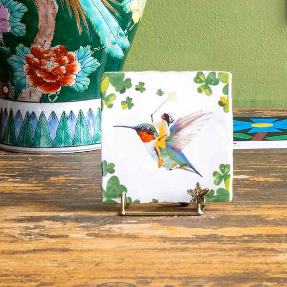 Carreau de céramique - Lucky bird
