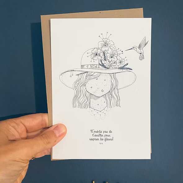 Carte de voeux - Chapeau