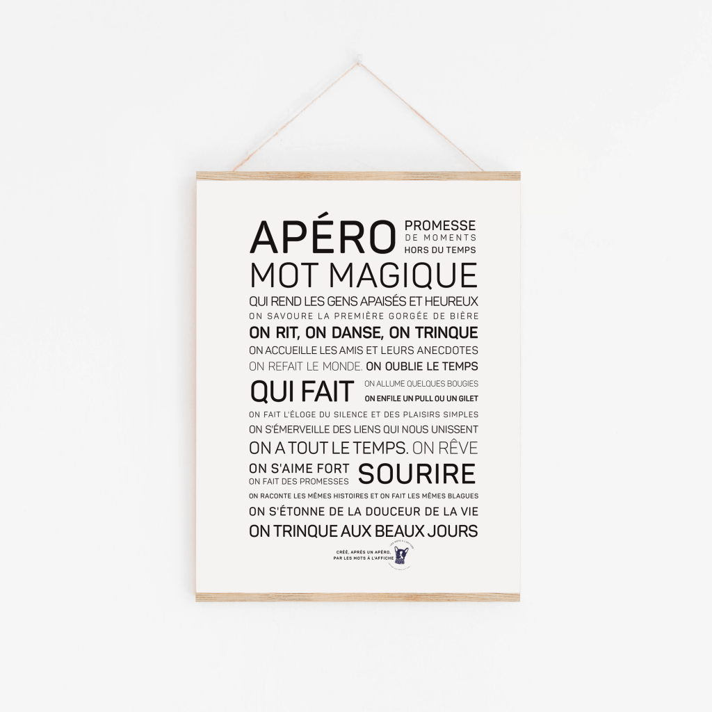 Affiche A4 - Apéro