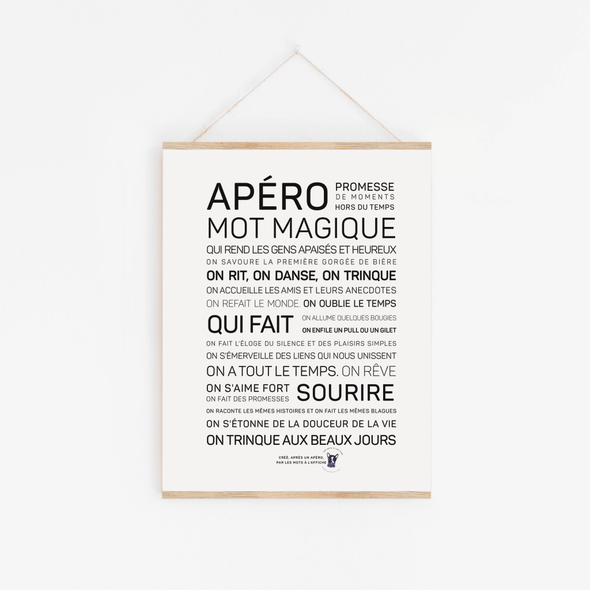 Affiche A4 - Apéro