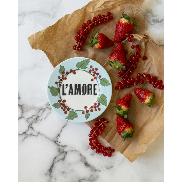 Assiette en porcelaine L'Amore