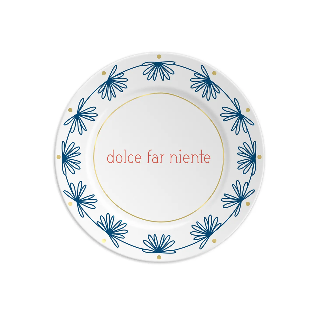 Assiette en porcelaine Dolce Far Niente