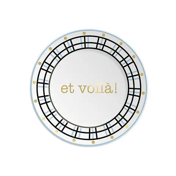 Assiette en porcelaine Et voilà !