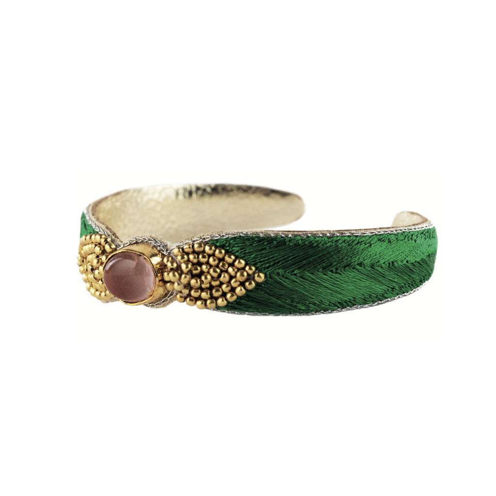 Fine Bangle BRAHA Prairie Quartz cerise