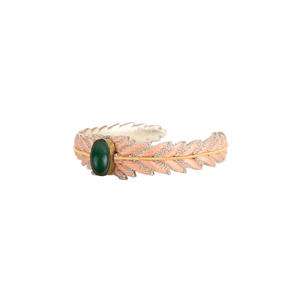 Bangle LORIANE Peach Dark Aventurine