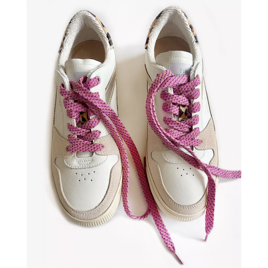 Lacets de chaussures lurex - Lilas