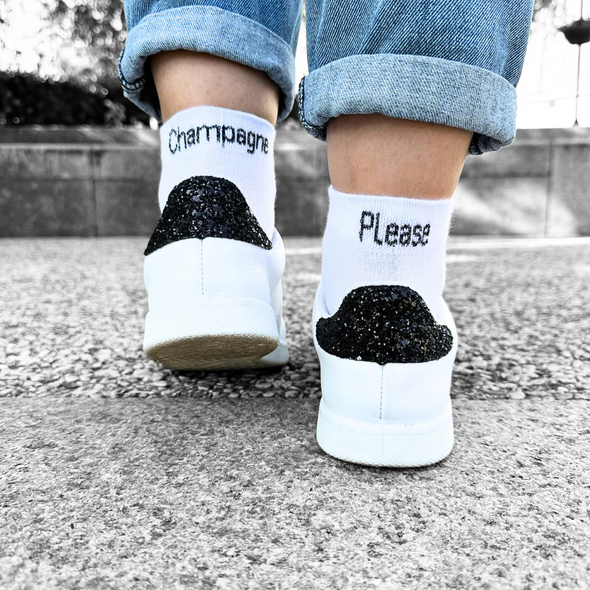 Chaussettes dépareillées Champagne Please