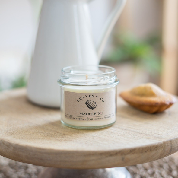 Bougie parfumée artisanale cire végétale - Madeleine