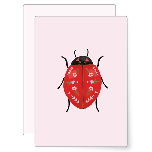 Carte postale "Coccinelle"