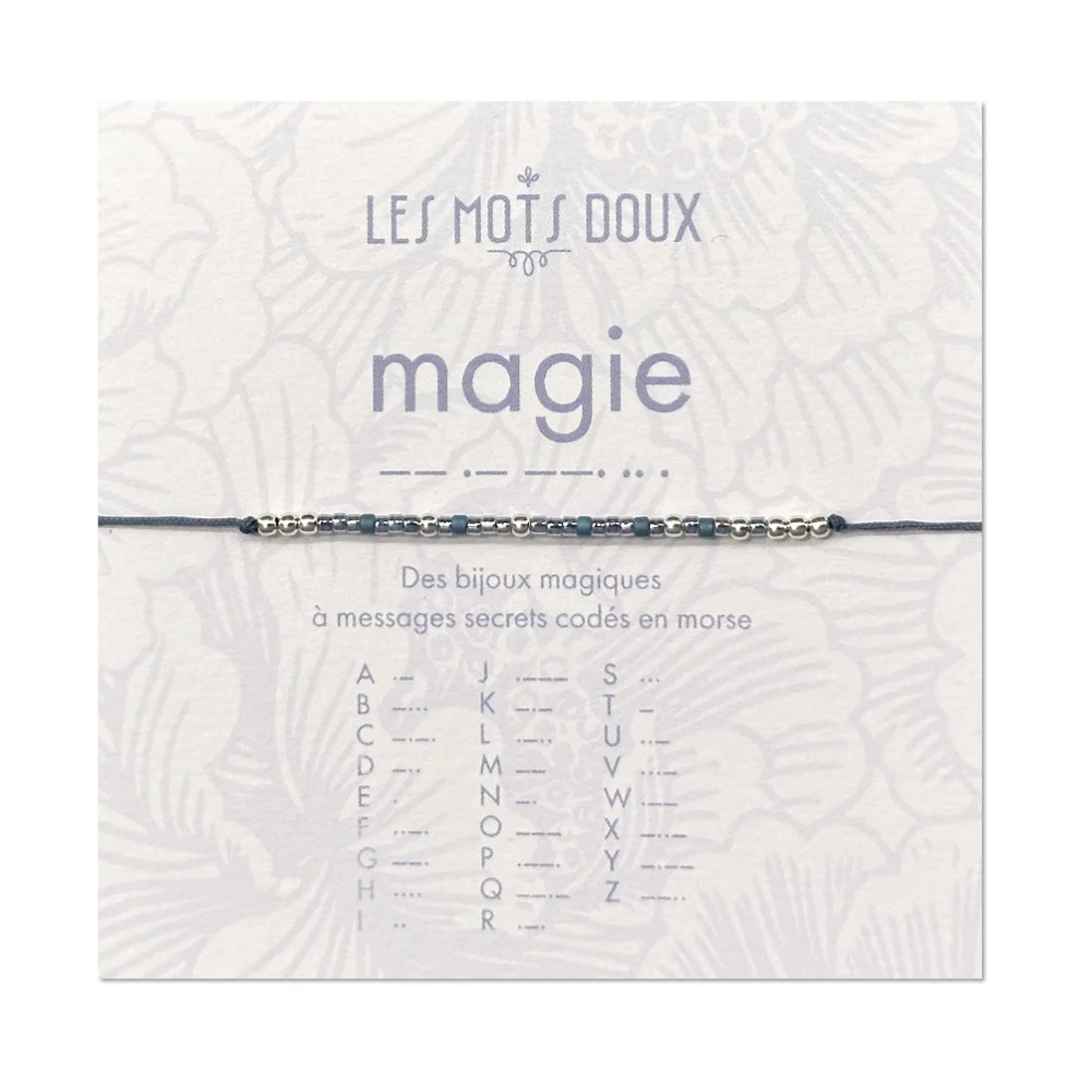Bracelet code morse "Magie"