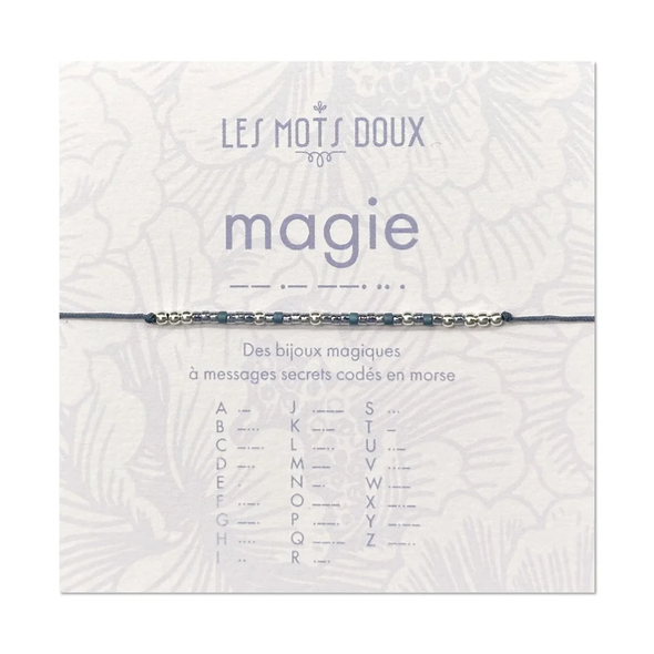 Bracelet code morse "Magie"