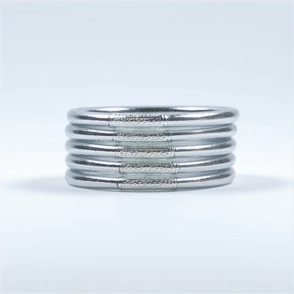 Bracelet Jonc Bouddhiste Mantra - Silver