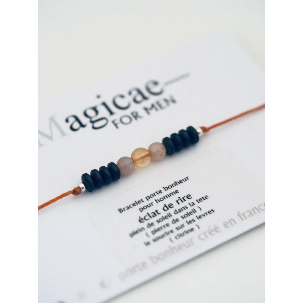 Bracelet porte bonheur Homme - Éclat de rire