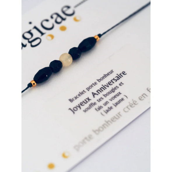 Bracelet porte bonheur - Joyeux Anniversaire