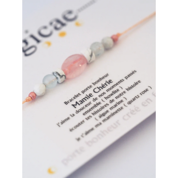 Bracelet porte bonheur - Mamie Chérie !