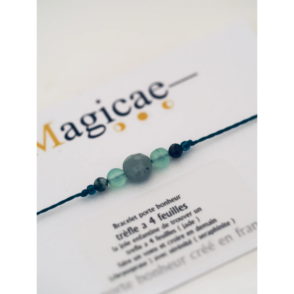 Bracelet porte bonheur - Trèfle à 4 feuilles