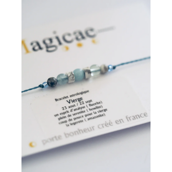 Bracelet porte bonheur astrologique - Vierge