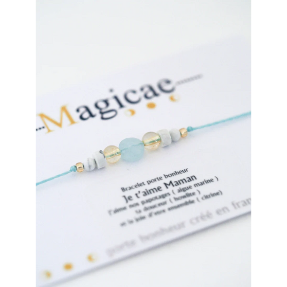 Bracelet porte bonheur - Je t'aime Maman