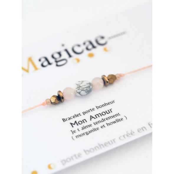 Bracelet porte bonheur - Mon Amour