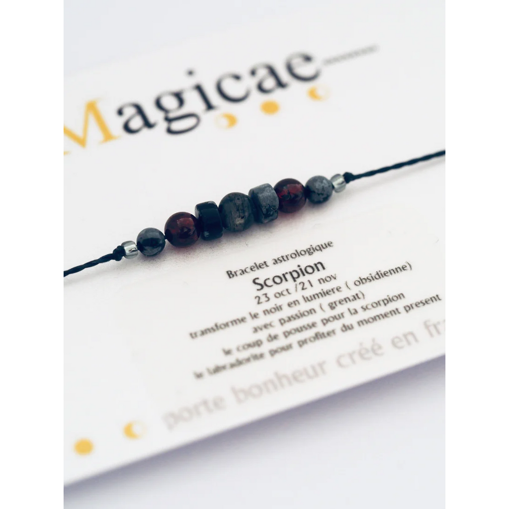 Bracelet porte bonheur Astrologique- Scorpion