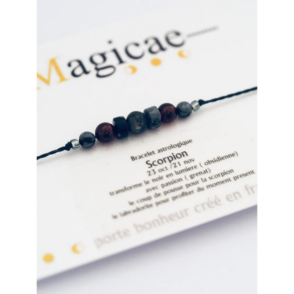 Bracelet porte bonheur Astrologique- Scorpion