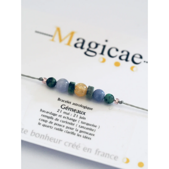 Bracelet porte bonheur Astrologique - Gémeaux