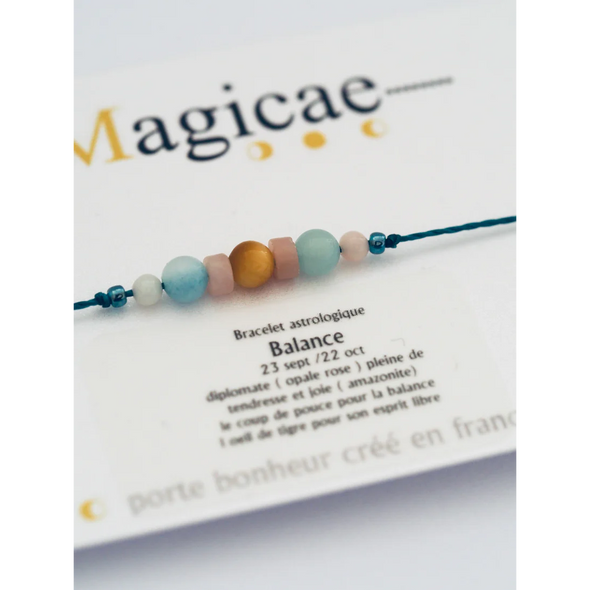 Bracelet porte bonheur Astrologique - Balance