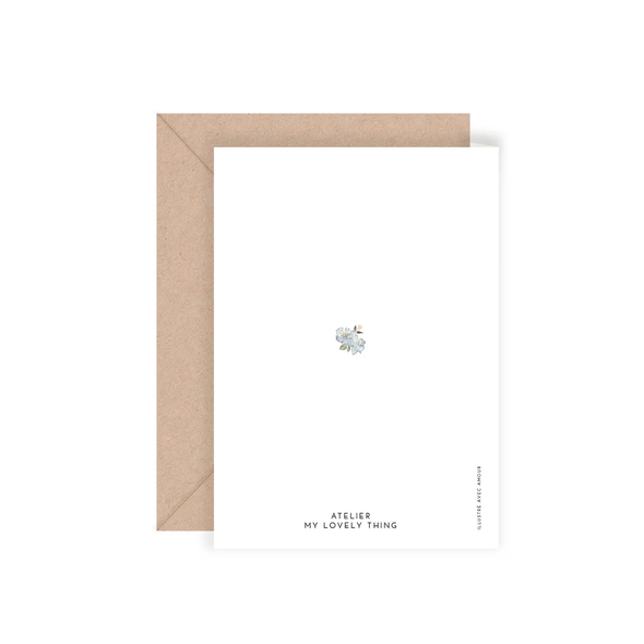 Carte double Naissance fille