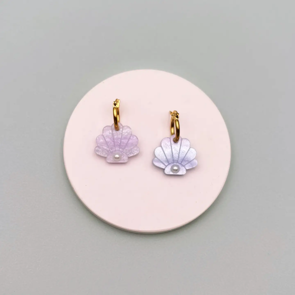 Boucles d'oreilles Créoles Coquillages