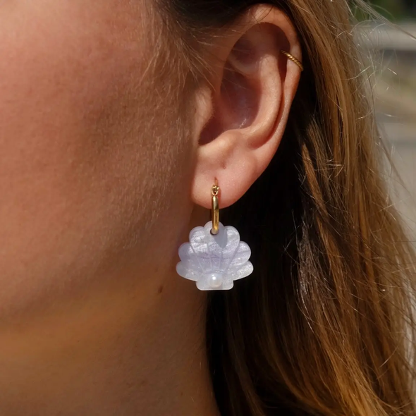Boucles d'oreilles Créoles Coquillages