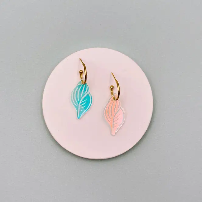 Boucles d'oreilles Créoles Coquillages Spirales