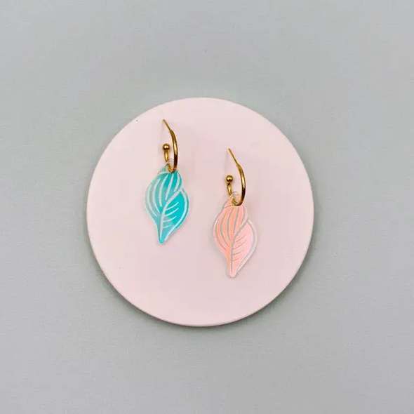 Boucles d'oreilles Créoles Coquillages Spirales