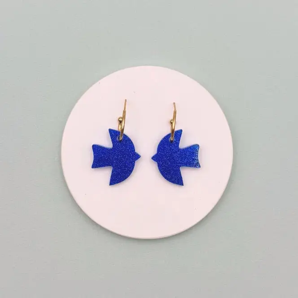 Boucles d'oreilles Créoles Grands Oiseaux