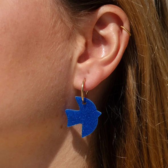 Boucles d'oreilles Créoles Grands Oiseaux