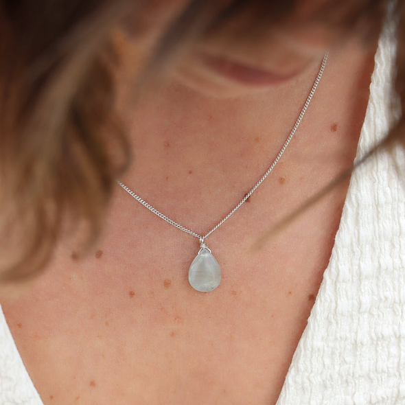 LILOU | Collier Aigue-marine